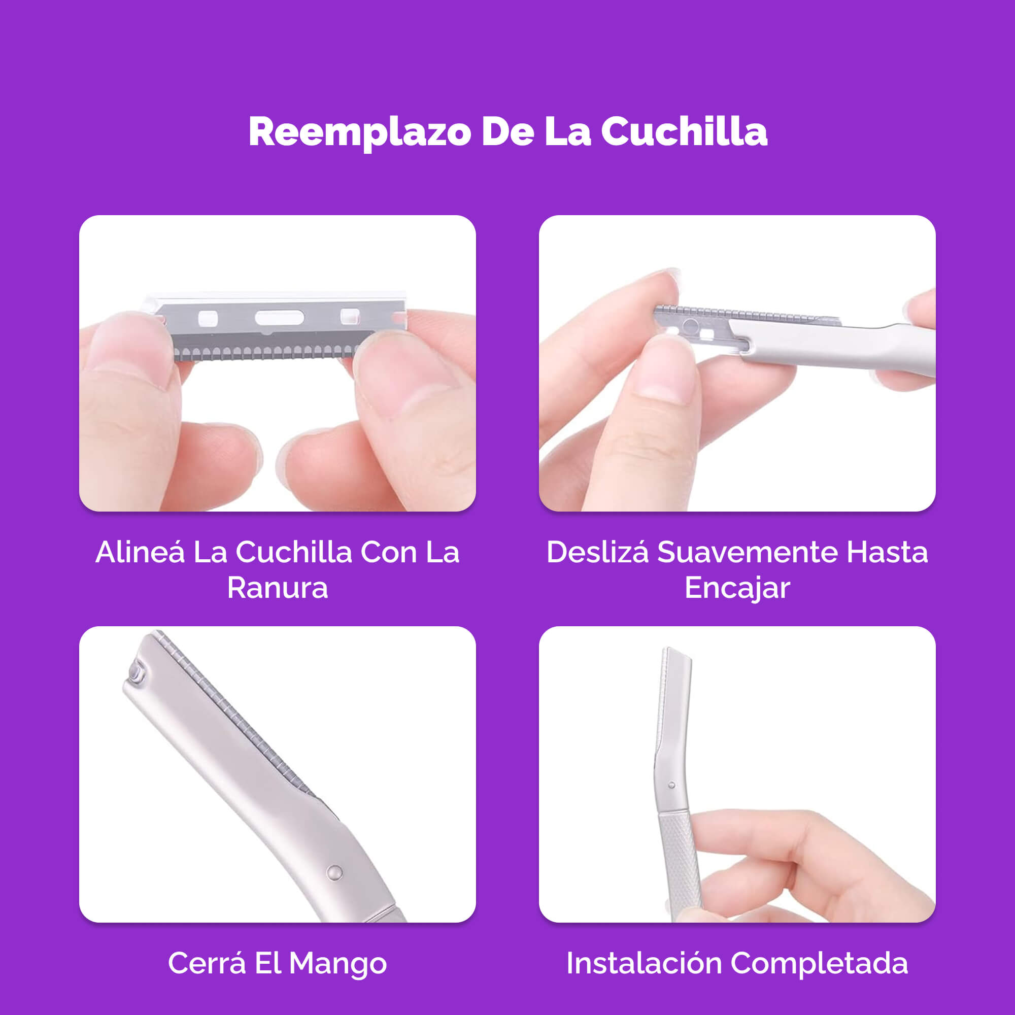 Dermaplaning facial Lumiderma con cuchillas de precisión – Piel suave, luminosa y sin pelusa