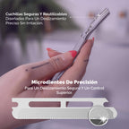 Dermaplaning facial Lumiderma con cuchillas de precisión – Piel suave, luminosa y sin pelusa